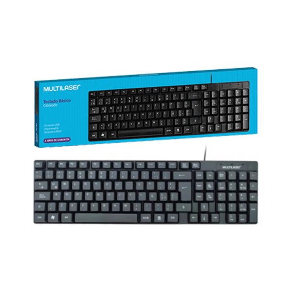 Teclado Multilaser TC501 USB Cable 1.2 mts