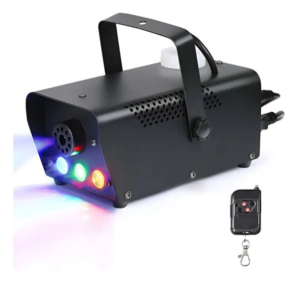 Maquina De Humo 600w control remoto Inhalambrico con luces led RGB