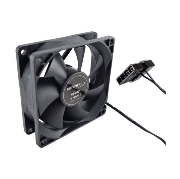 Cooler Fan Ventilador Netmak 80x80 80mm 8cm 12v Molex