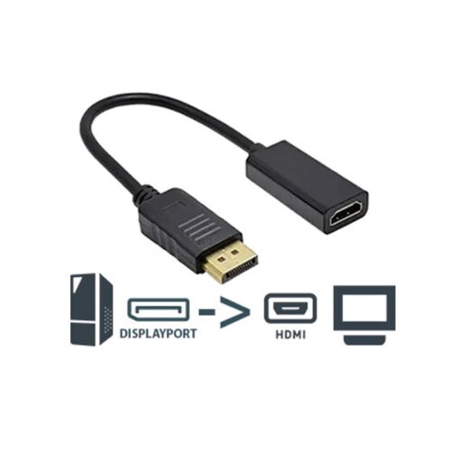 Adaptador Displayport Macho A Hdmi Hembra – No Es Bidireccional – 1080P 4K 2K