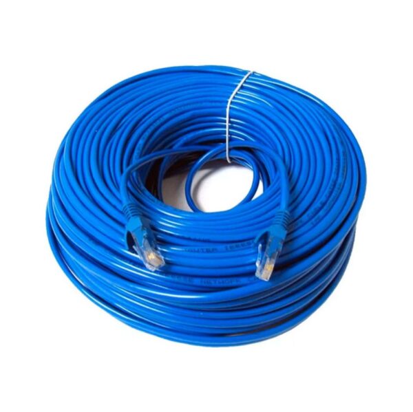 r201876.jpg Cable De Red Utp 30 Metros Armado Cat 5E Pc Modem Smart Led Tv Proyector Camaras Cctv Ficha Rj45 Azul