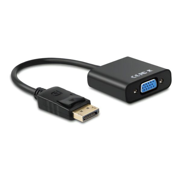 r201883.jpg Adaptador Displayport a Vga Full Hd 1080 cable corto Audio 10,2 Gbps