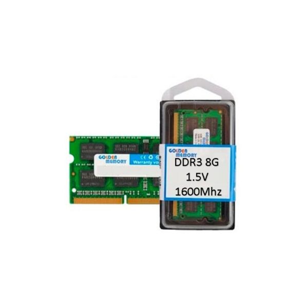 Memoria Ram Notebook Sodimm Ddr3 8Gb 1600Mhz 1.5V Notebook Golden