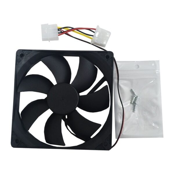 Cooler Fan Ventilador 120 X 120 12v 4 Pines Molex Mother Gabinete Led Negro