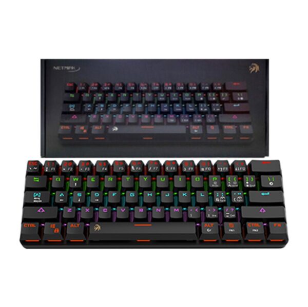 r201920.jpg Teclado Netmak Dominate 60 Switch Blue Usb Tipo C Incluido Desmontable Mecanico Retroiluminado Gamer