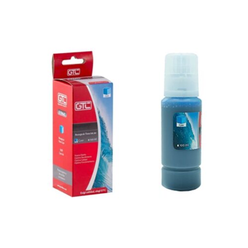 Tinta Alternativa GTC 100ml Compatible HP GT52 GT53 GT58XX Series Smart Tank & Ink Tank Cyan