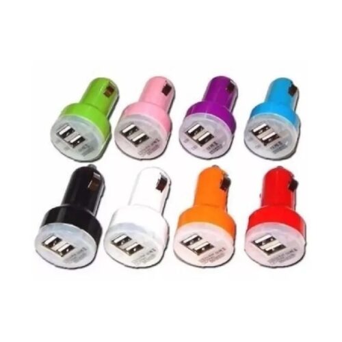 Adaptador Cargador De Auto 12v A Doble Usb 2 Amper