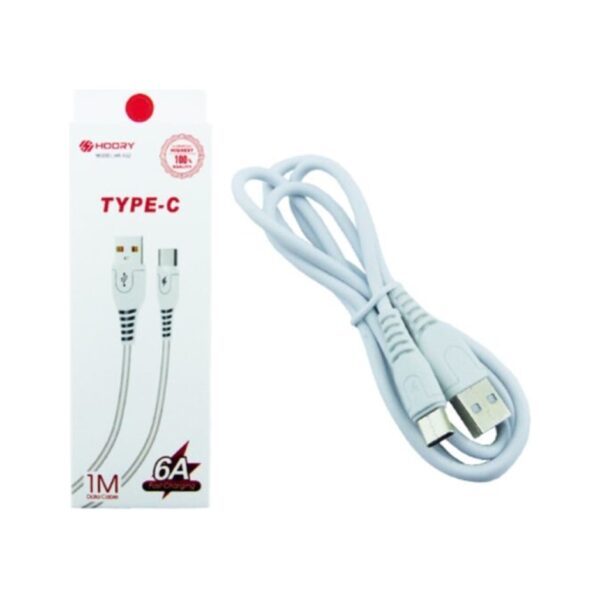 Cable Usb a Tipo c Carga Rapida 6A 1 Metro Hoory Model X02-2