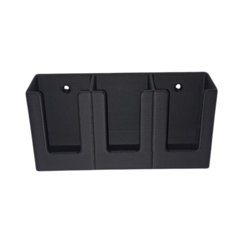 Soporte Para Controles Remotos X3 Organizador Para Pared Negro