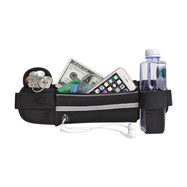 Riñonera Viajes Running Expandible Porta Celular Llaves Documentos Cierre Seguro