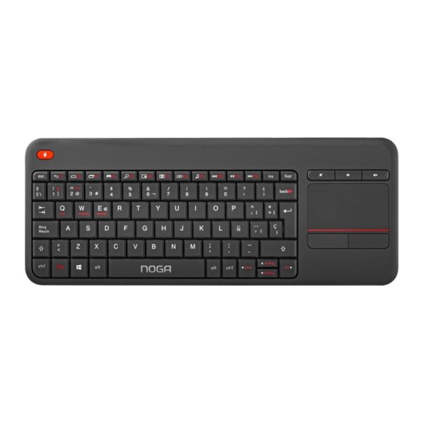 Teclado Noganet NKB-Q80 Combo Con Touchpad 2 en 1 Inalambrico + Bluetooth Multimedia