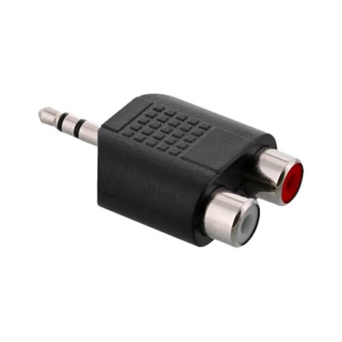 Adaptador Conector Divisor Jack 3.5mm Estéreo Macho a 2 RCA Hembra