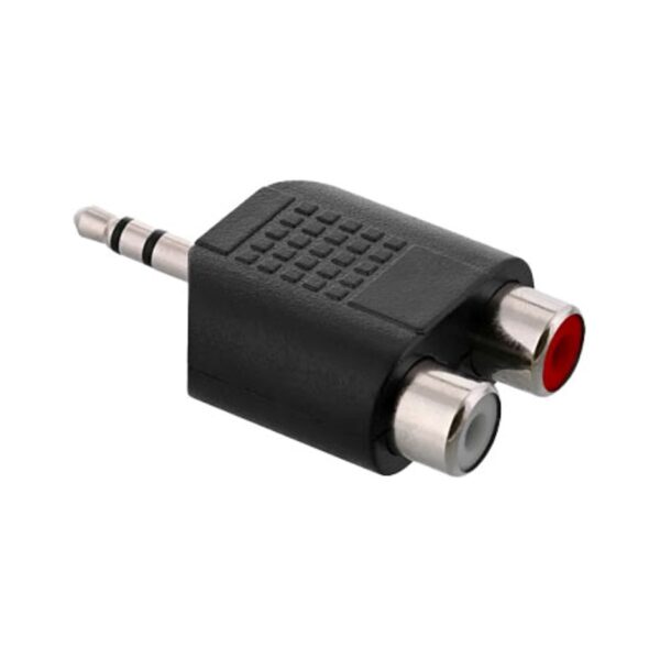 Adaptador Conector Divisor Jack 3.5mm Estéreo Macho a 2 RCA Hembra