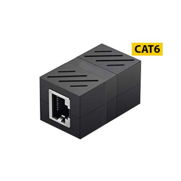 Adaptador Roseta Union RJ45 Hembra a RJ45 Hembra CAT6 10 100 1000 Mbps