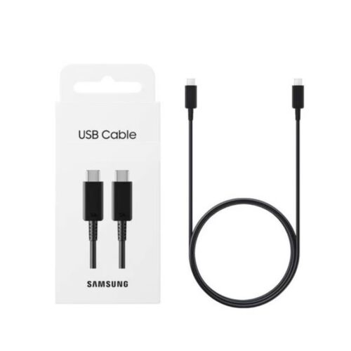 Cable Cargador Celular Tipo C a Tipo C Samsung Carga Rapida 3A Negro