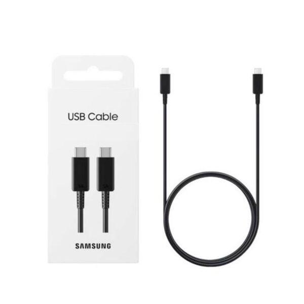 Cable Cargador Celular Tipo C a Tipo C Samsung Carga Rapida 3A Negro