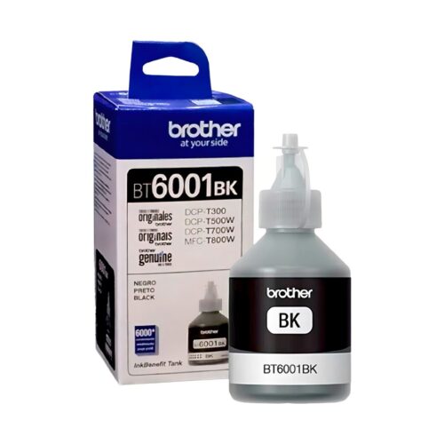 Tinta Brother Original 108Ml Negro Bt6001bk Dcp-T300 T500W T700W