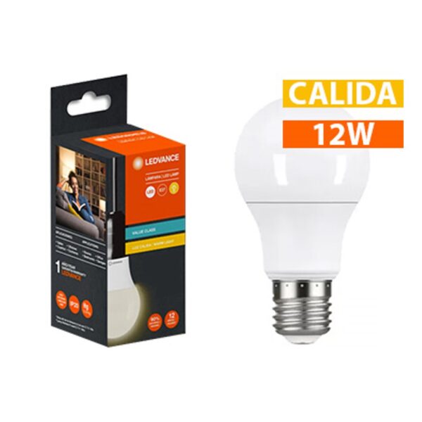 Lampara LED Osram Classic Ledvance Foco E27 12W Luz Calida 220V