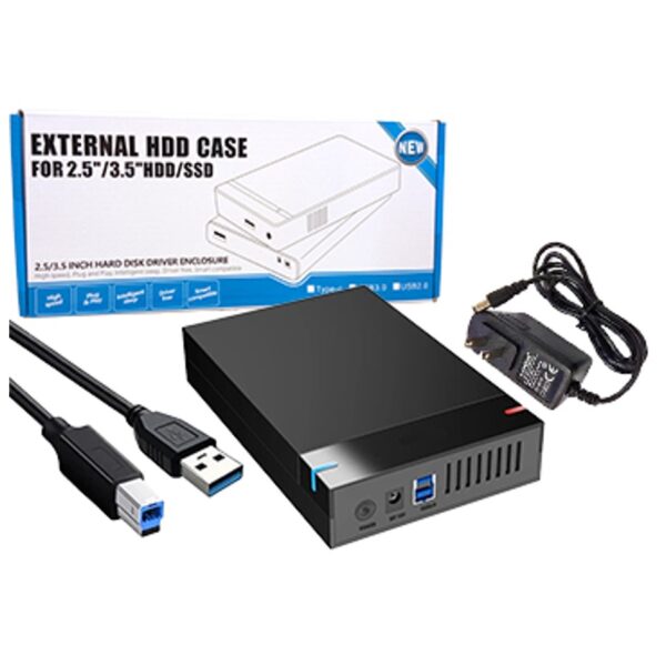 Carry Disk Externo Shuole SATA USB 3.0 2.5” y 3.5” Incluido cable y fuente