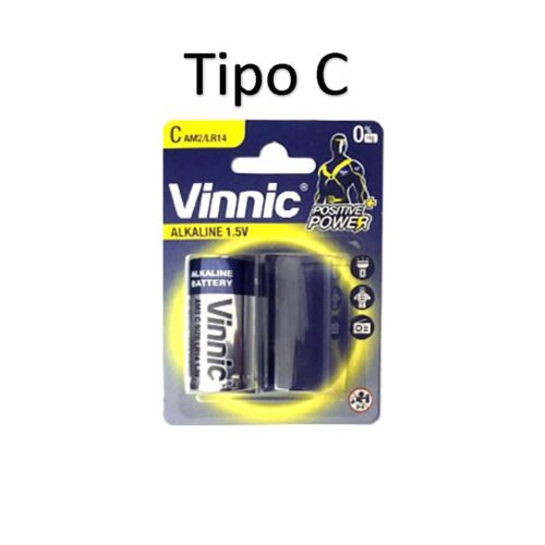 Pila Alcalina Tipo C Am2 Lr14 Vinnic Precio X Unidad Dimensiones 26.2X50.0Mm
