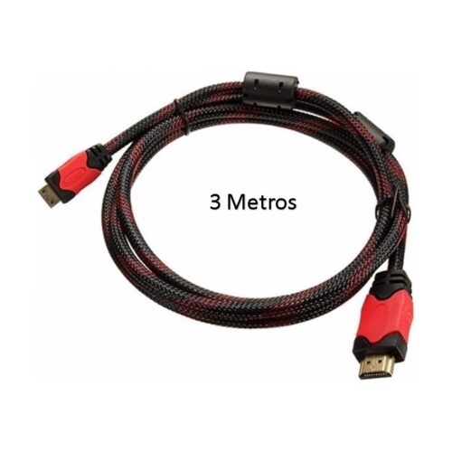 Cable Hdmi A Hdmi 3 Metros Cable Filtro Mallado Premium Full HD 1080