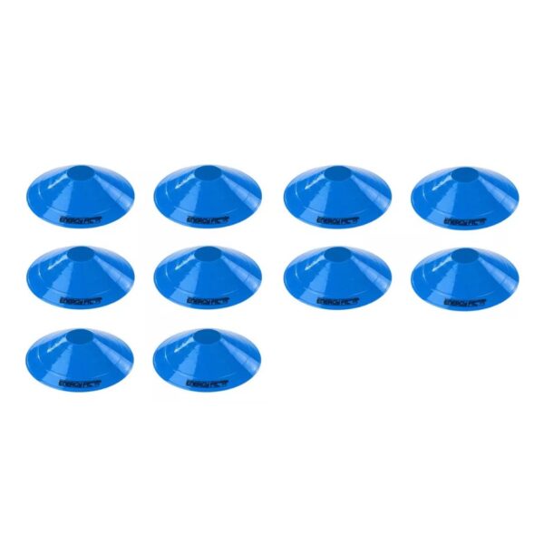 Conos Entrenamiento Tortuga Futbol Pack X 10 Agilidad Azul