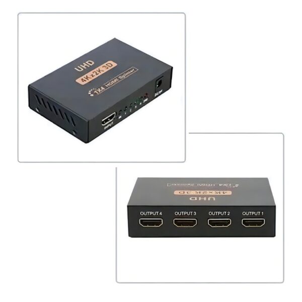 r202122.jpg Duplicador Splitter Switch Adaptador Cable Hdmi 1x4 Divisor Full Hd 1.4 3D Hub