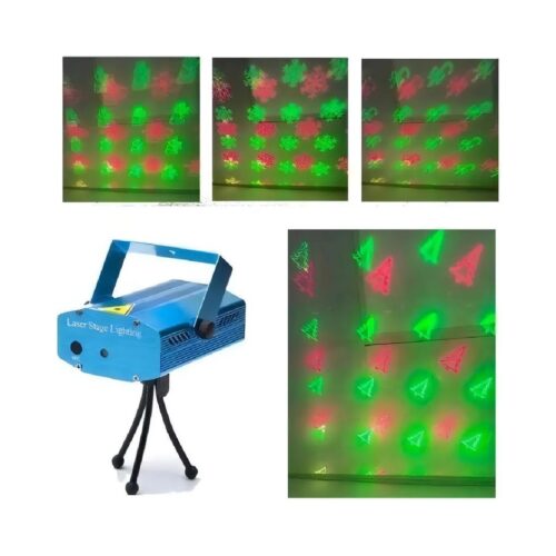Laser Seisa Lluvia Multipunto Led Audioritmico Colores Boliche Fiesta Dj Rojo y Verde Navidad
