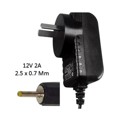 Cargador Tablet 12V 2A Tablet 2.5 x 0.7 Mm