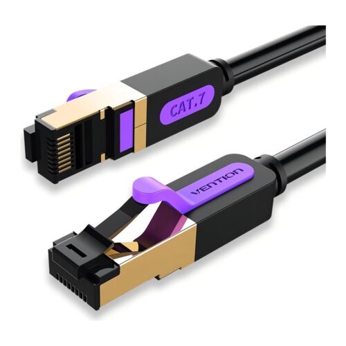 Cable de red Vention Cat 7 Certificado 2 Metros Premium Plano Rj45 Ethernet 10gbps 600 Mhz 100% Cobre