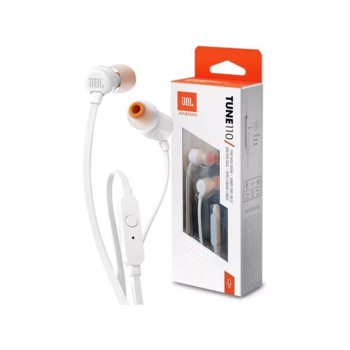 Auriculares In-Ear JBL Tune 110 JBLT110 Con Microfono Cable 1 Metro Plug 3.5 Mm Manos Libres