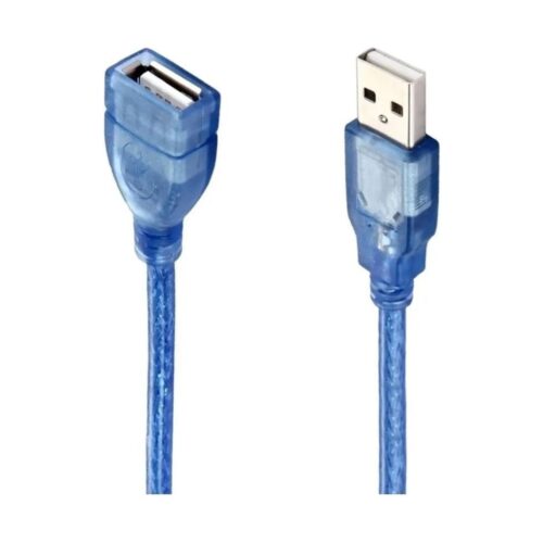 Cable Extensor Usb Alargue Usb Macho A Usb Hembra Extension 3 Mts Netmak Azul