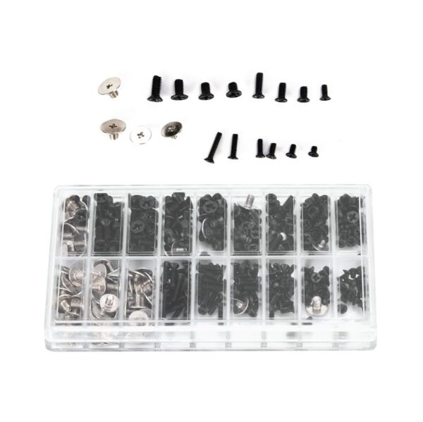 Kit de Tornillos para Notebooks 360 Unidades 18 Medidas Diferentes con Caja Organizadora