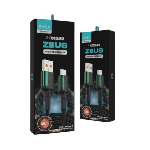 Cable Celular Usb A a Tipo C 1.M 4.4A Zeus Resistente Carga Rapida Xaea Only Modx-103 Negro