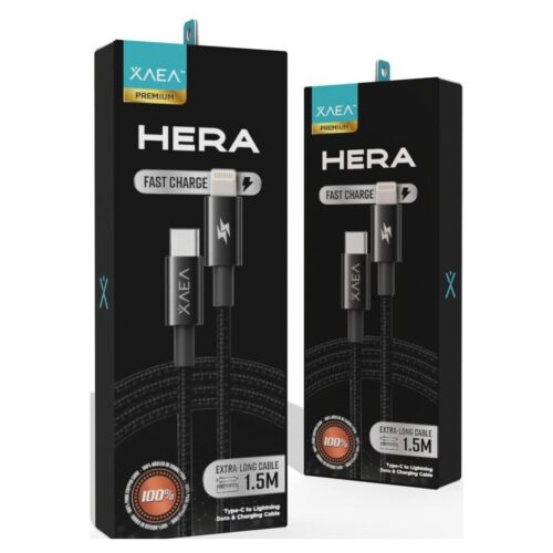Cable Celular Tipo C a Iphone Lightning 1.5M 4.4A Hera Resistente Carga Rapida Xaea Only Modx-106 Negro