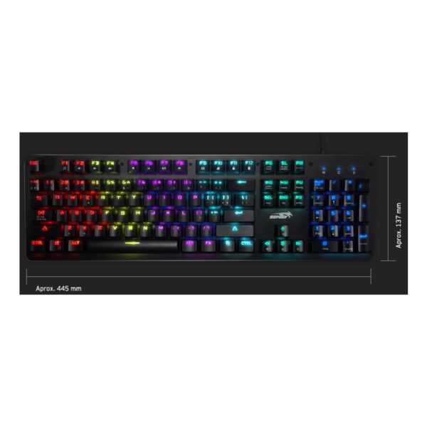 Teclado Mecánico Sentey GS-530 FSPRO RGB Switch Red Profesional Gamer USB 1.9m