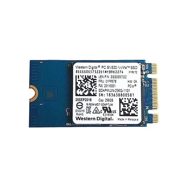 Disco Solido Oem Interno Western Digital M.2 M2 256Gb Azul Marino Pci Express 2242 Mm