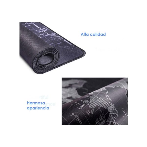 r202217.jpg Mouse Pad Gamer Mapa Mundial 90 X 30 Cm MousePad Antideslizante Xl Escritorio Negro