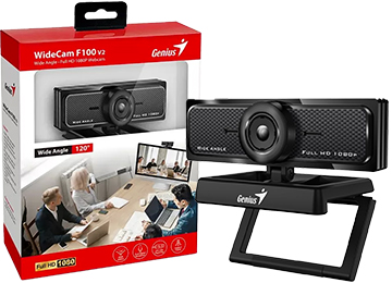 Webcam Genius Widecam F100 V2 Hd 1080p 12mp Ultra Wide Angle