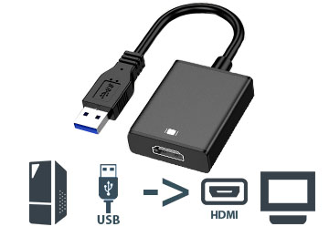 Adaptador Usb 3.0 A Hdmi - Msusb Video - No Es Bidireccional