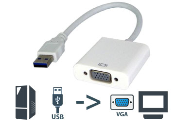 Adaptador Usb 3.0 A Vga - Msusb Video- No Es Bidireccional