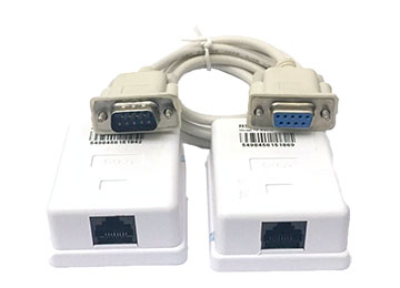 Adaptador Balun Extensor Pasivo Db9 M A Db9 H Serie Por Rj45 15mts