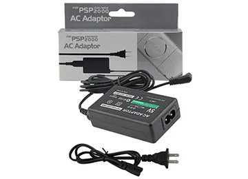 Transformador Psp 5v 2a 1000 2000 3000 Slim Incluye Cable Interlock Con Patas Rectas