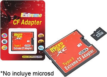 Adaptador De Memoria Microsd A Compact Flash Cf