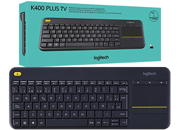 Teclado Logitech K400 Plus Con Touchpad Android Negro Inalambrico