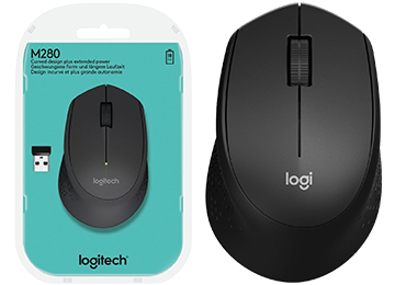 Mouse Logitech M280 Comfort Plus Inalambrico Negro