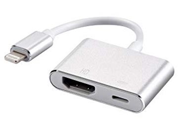 Adaptador Apple Lightning A Hdmi Alternativo Iphone Ipad Mhl - Requiere Alimentacion 5v 1a Lightning - No Funciona Con Drm - No Funciona Con Net Flix Ni Fl0w