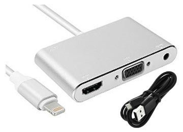 Adaptador Apple Lightning A Vga Hdmi Alternativo Mhl - No Es Bidireccional