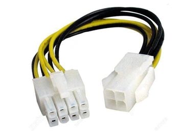 Cable De Fuente Adaptador 4 Pines A 8 Pines - Es Para Cpu De Mother No Sirve Para Placas De Video - Hasta Cpu Con Tdp De 65w