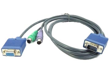 Cable Kvm Switch Ps2 1.8 Mts Dlink 1 Lado Vga 2 Lado Vga Ps2 X2